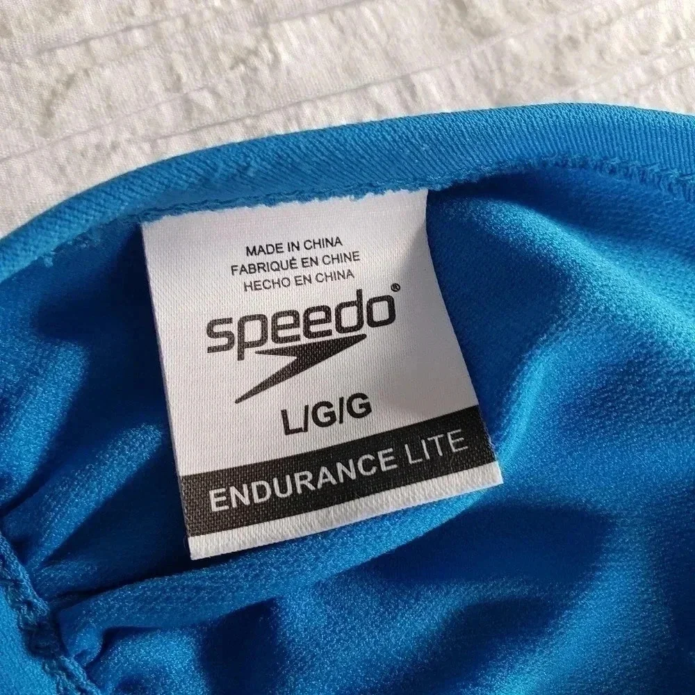 Speedo Endurance Lite Triangle Blue Tie Back Swim